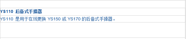 YS110 后备式手操器