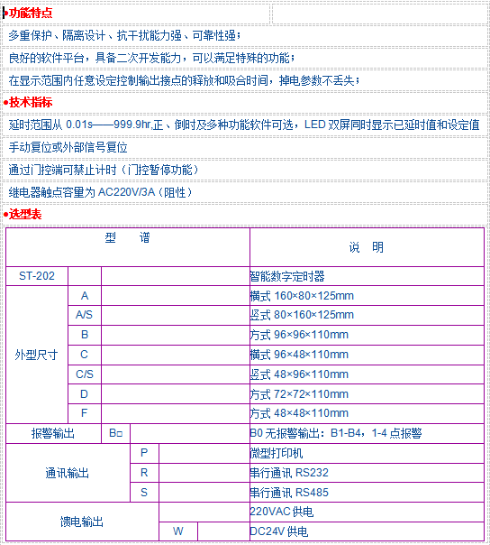 JK-202系列定时器